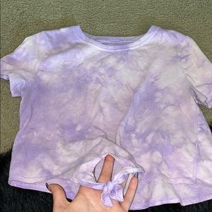 Purple crop top